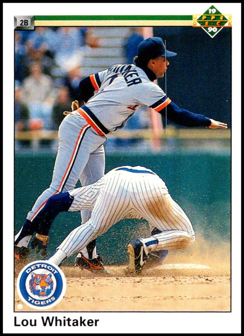 1990 Upper Deck Baseball #327 Lou Whitaker Detroit Tigers Image 1