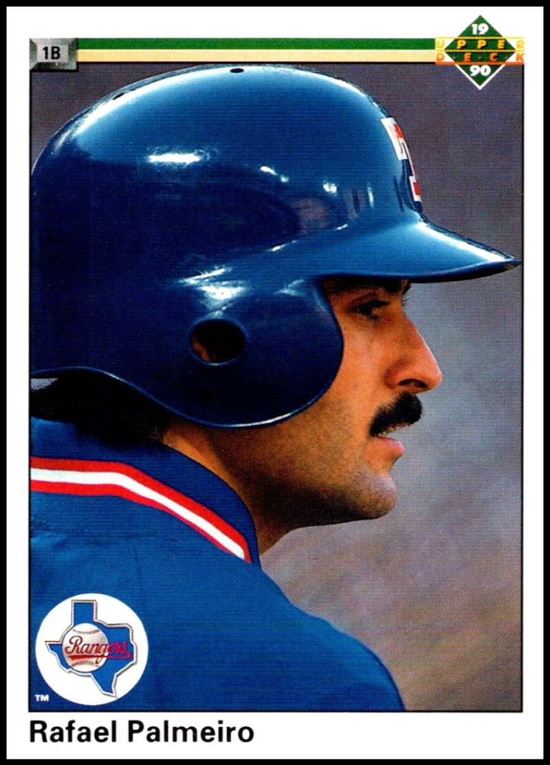 1990 Upper Deck Baseball #335 Rafael Palmeiro  Texas Rangers  Image 1