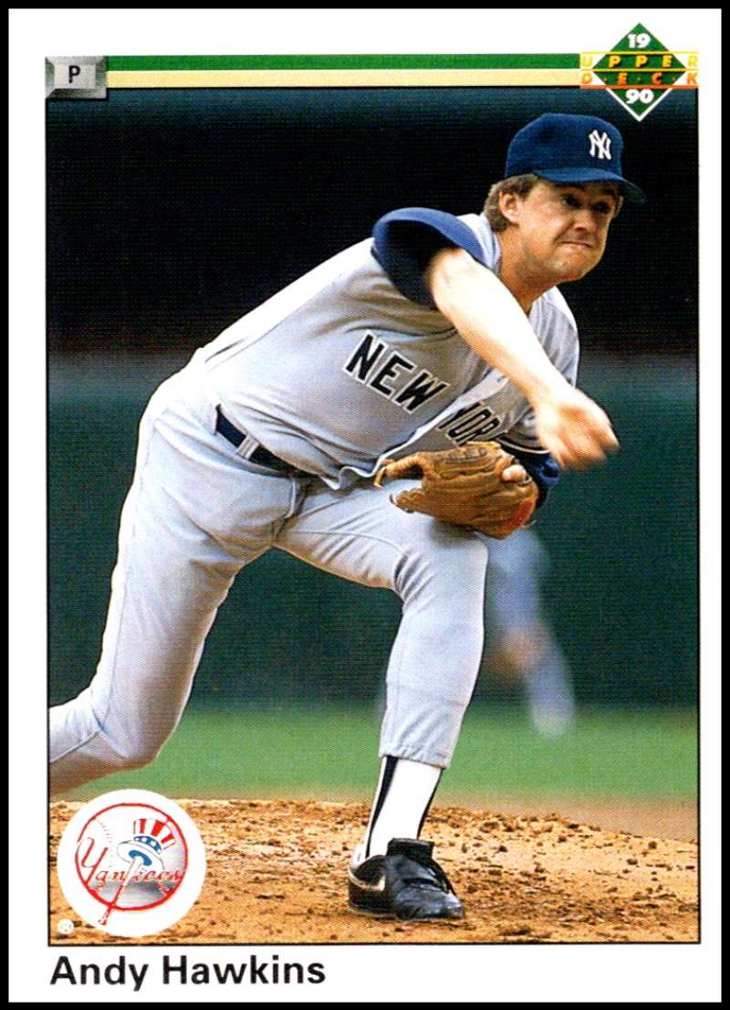 1990 Upper Deck Baseball #339 Andy Hawkins New York Yankees Image 1
