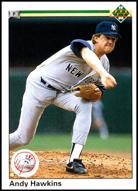 1990 Upper Deck Baseball #339 Andy Hawkins  New York Yankees  Image 1