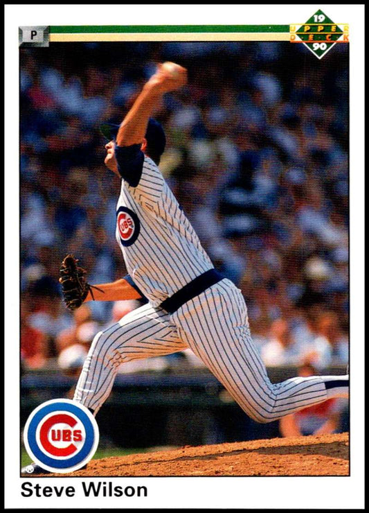 1990 Upper Deck Baseball #341 Steve Wilson  Chicago Cubs  Image 1