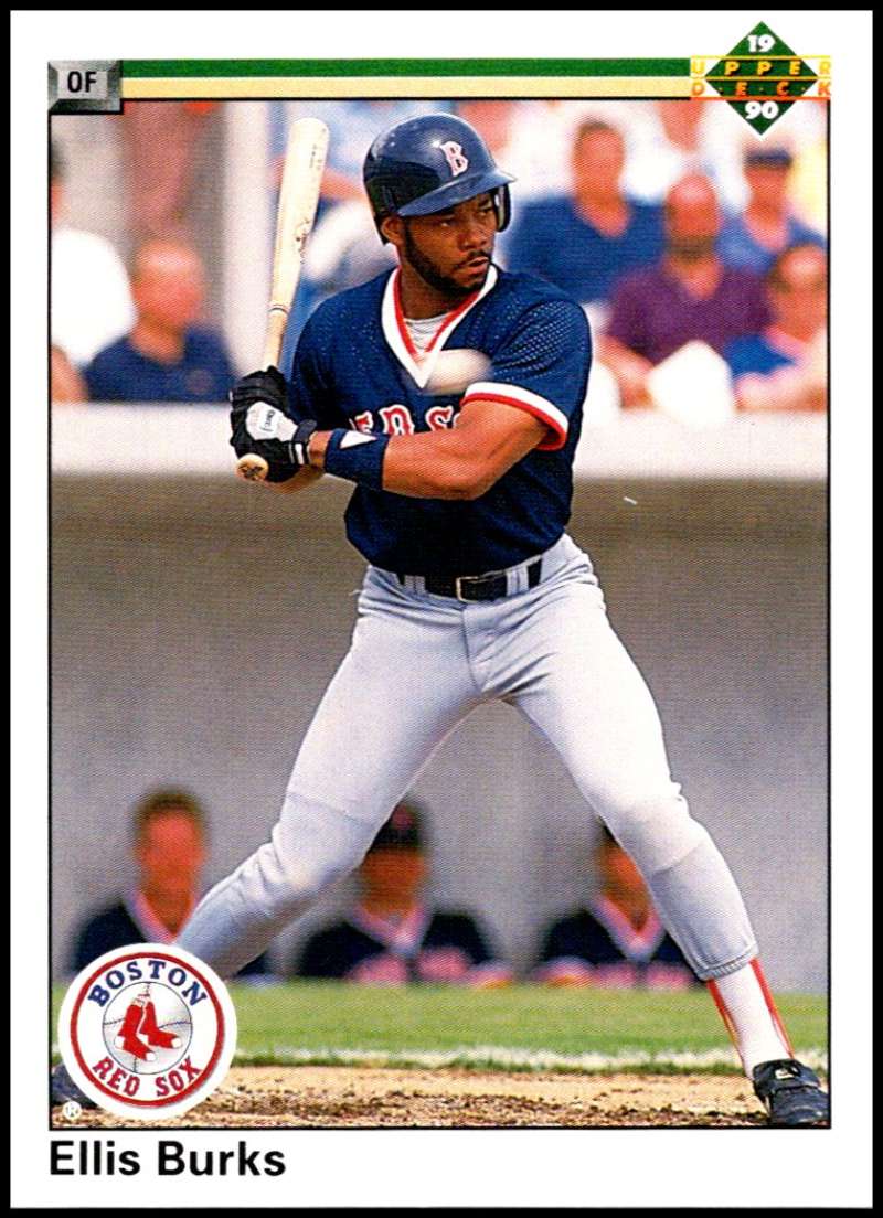 1990 Upper Deck Baseball #343 Ellis Burks Boston Red Sox Image 1
