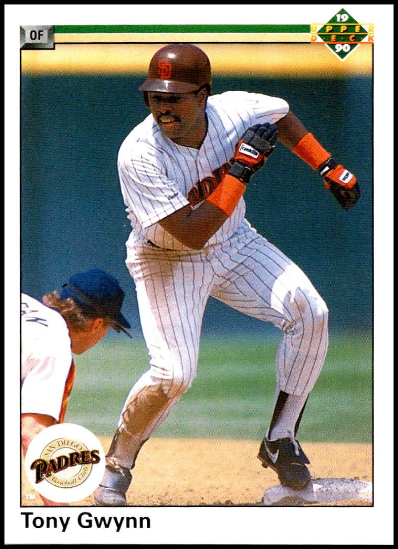 1990 Upper Deck Baseball #344 Tony Gwynn UER San Diego Padres Image 1
