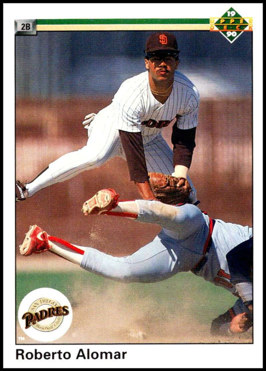 1990 Upper Deck Baseball #346 Roberto Alomar UER  San Diego Padres  Image 1