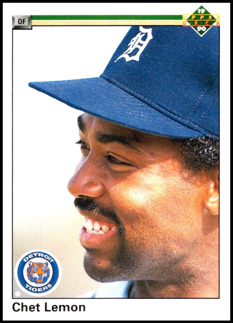 1990 Upper Deck Baseball #348 Chet Lemon Detroit Tigers Image 1