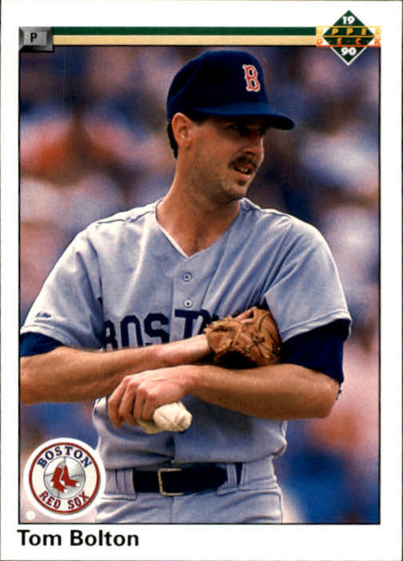 1990 Upper Deck Baseball #351 Tom Bolton Boston Red Sox Image 1