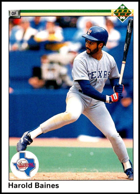 1990 Upper Deck Baseball #353 Harold Baines  Texas Rangers  Image 1