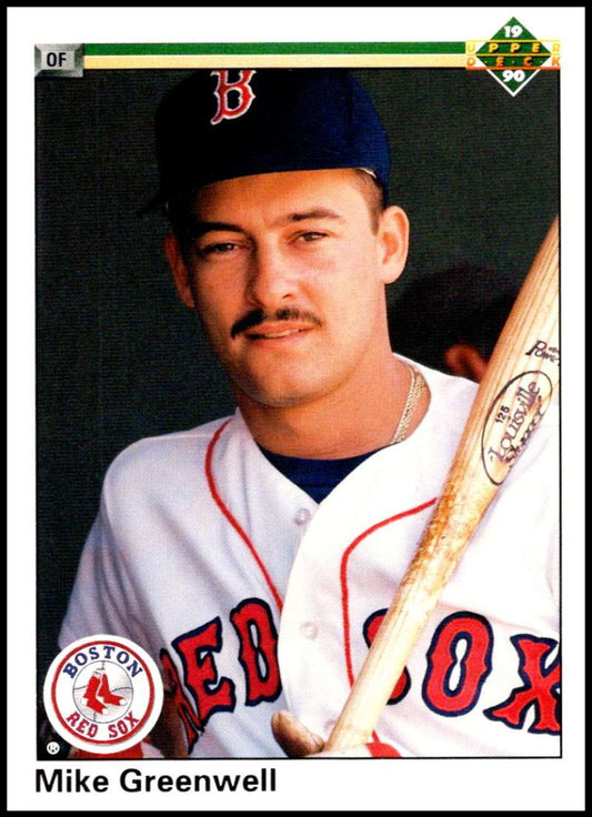 1990 Upper Deck Baseball #354 Mike Greenwell  Boston Red Sox  Image 1