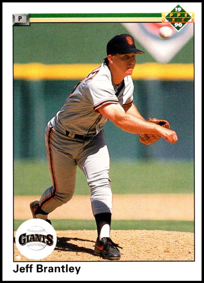 1990 Upper Deck Baseball #358 Jeff Brantley San Francisco Giants Image 1