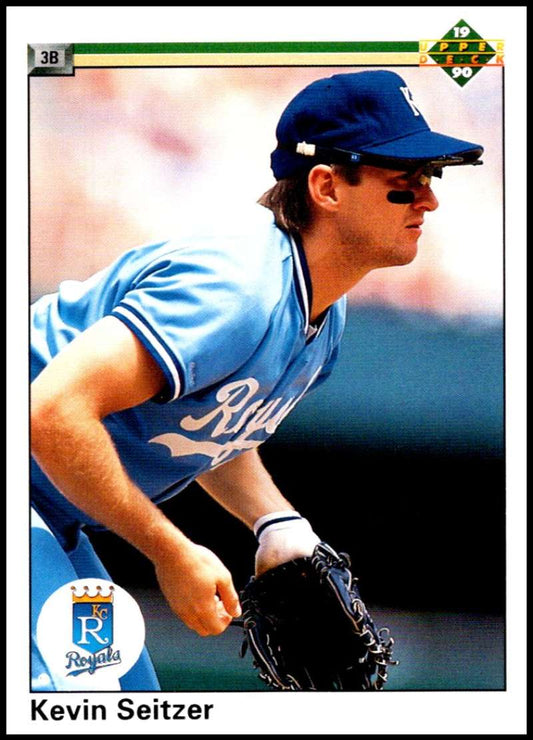1990 Upper Deck Baseball #363 Kevin Seitzer UER  Kansas City Royals  Image 1