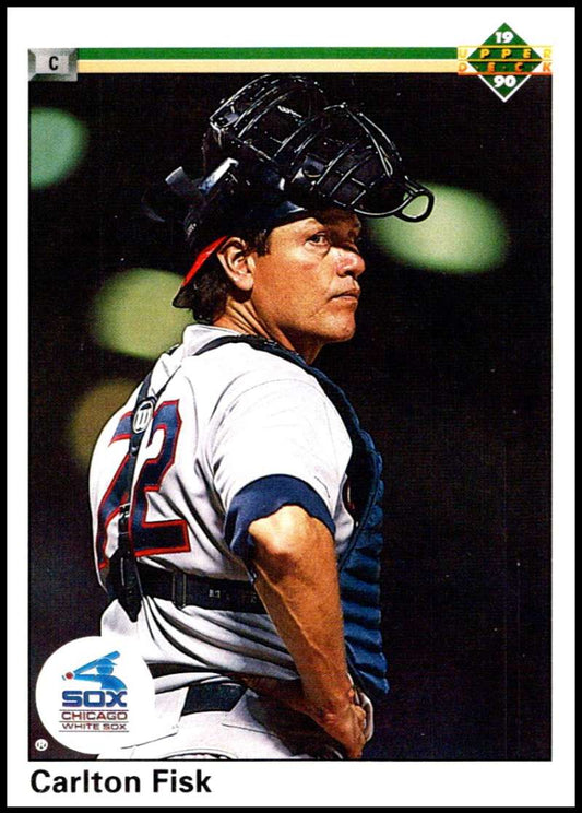 1990 Upper Deck Baseball #367 Carlton Fisk  Chicago White Sox  Image 1