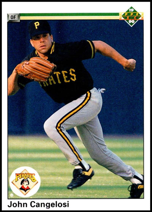 1990 Upper Deck Baseball #370 John Cangelosi  Pittsburgh Pirates  Image 1