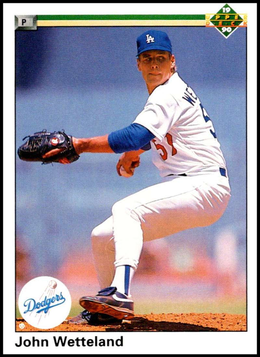 1990 Upper Deck Baseball #377 John Wetteland  Los Angeles Dodgers  Image 1