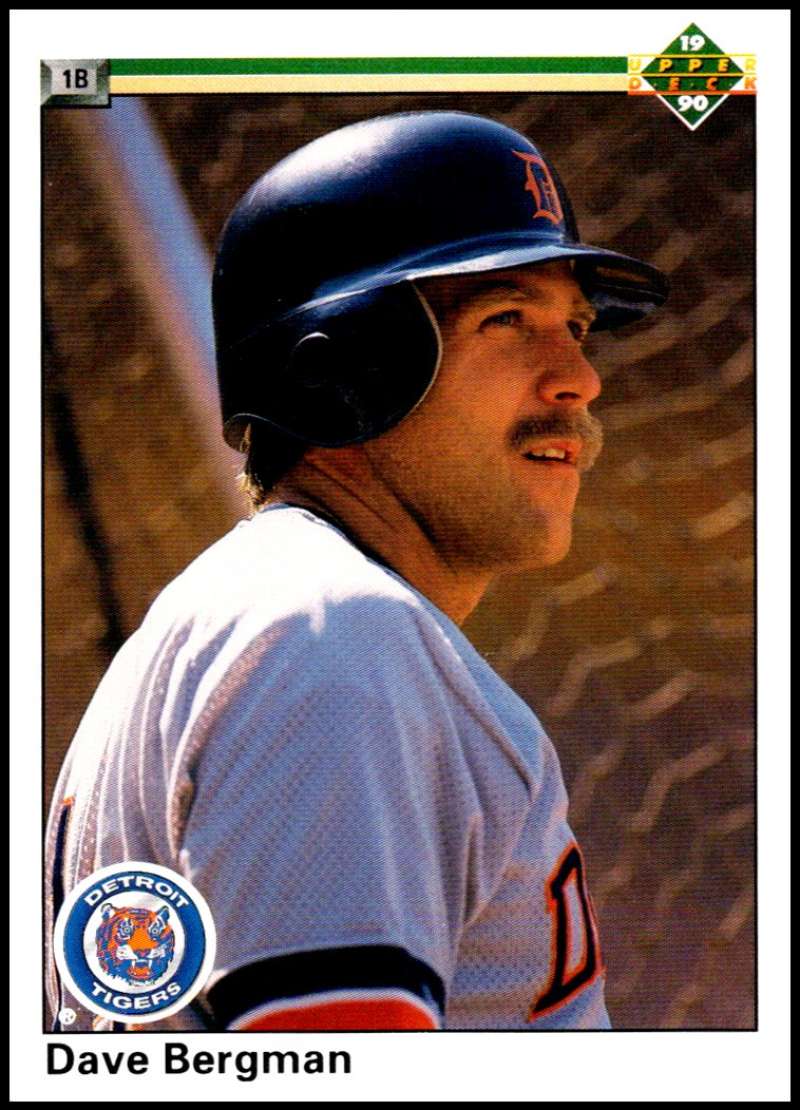 1990 Upper Deck Baseball #381 Dave Bergman Detroit Tigers Image 1