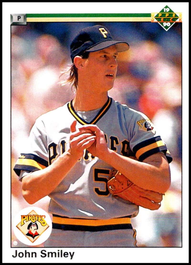 1990 Upper Deck Baseball #387 John Smiley Pittsburgh Pirates Image 1