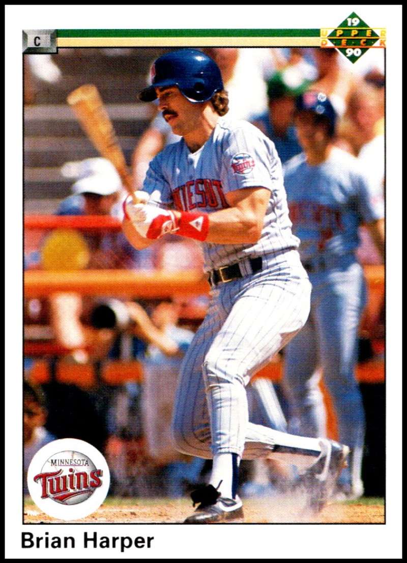 1990 Upper Deck Baseball #391 Brian Harper Minnesota Twins Image 1