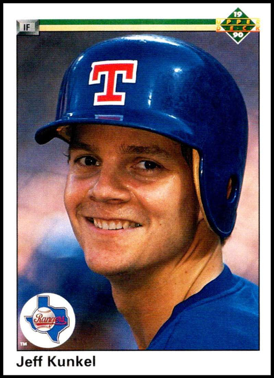1990 Upper Deck Baseball #394 Jeff Kunkel  Texas Rangers  Image 1