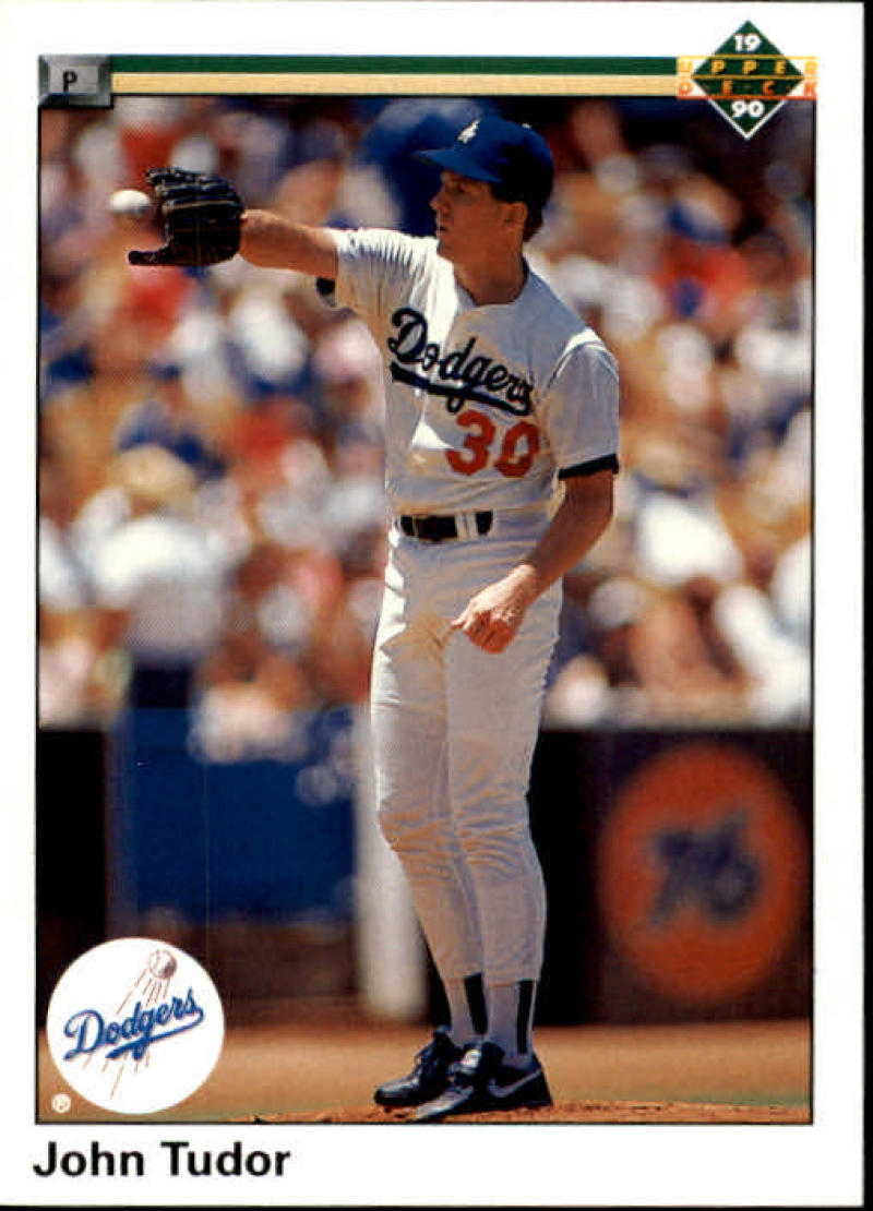1990 Upper Deck Baseball #396 John Tudor Los Angeles Dodgers Image 1