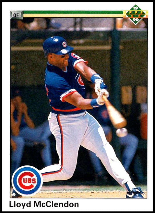 1990 Upper Deck Baseball #398 Lloyd McClendon  Chicago Cubs  Image 1
