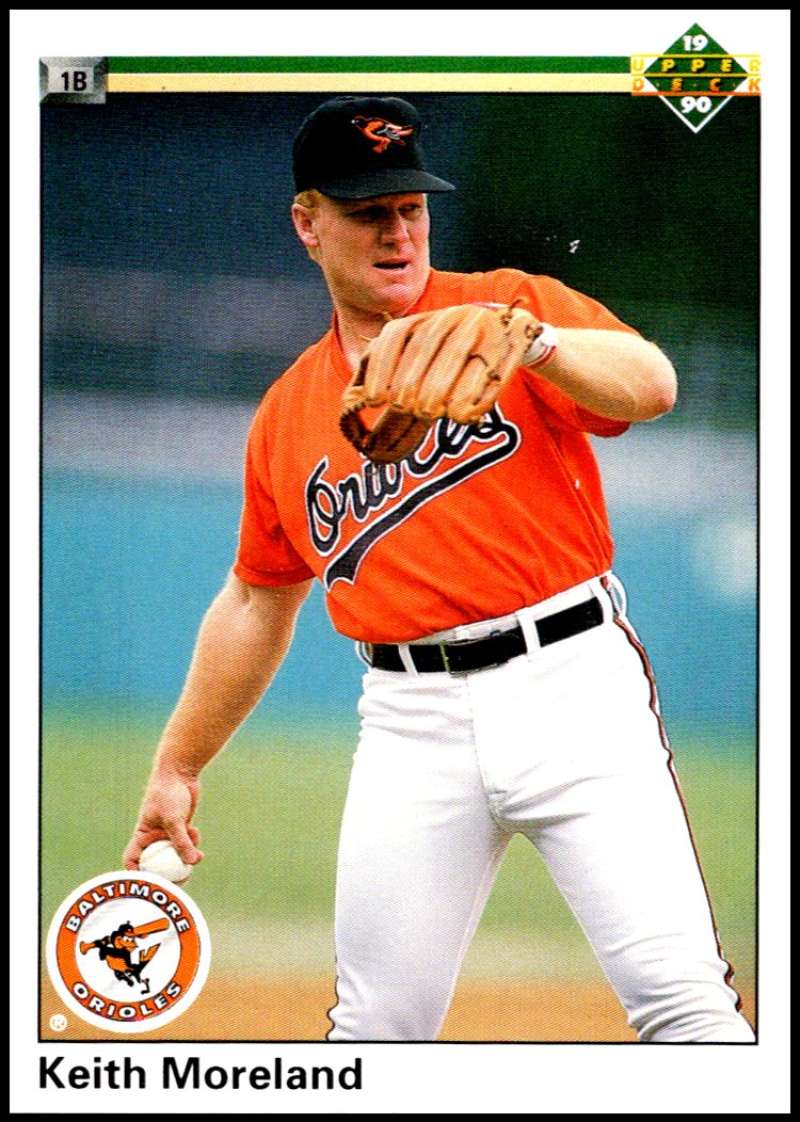 1990 Upper Deck Baseball #401 Keith Moreland Baltimore Orioles Image 1