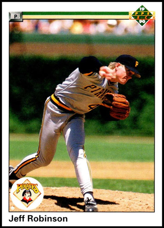 1990 Upper Deck Baseball #403 Jeff Robinson  Pittsburgh Pirates  Image 1