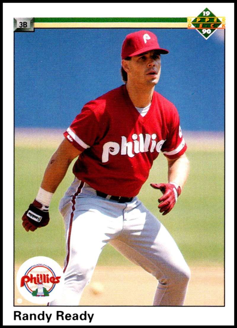 1990 Upper Deck Baseball #404 Randy Ready Philadelphia Phillies Image 1