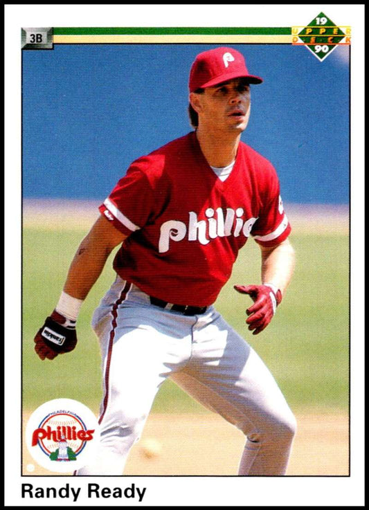1990 Upper Deck Baseball #404 Randy Ready  Philadelphia Phillies  Image 1