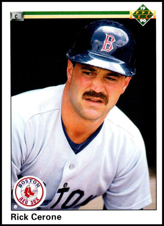 1990 Upper Deck Baseball #405 Rick Cerone  Boston Red Sox  Image 1