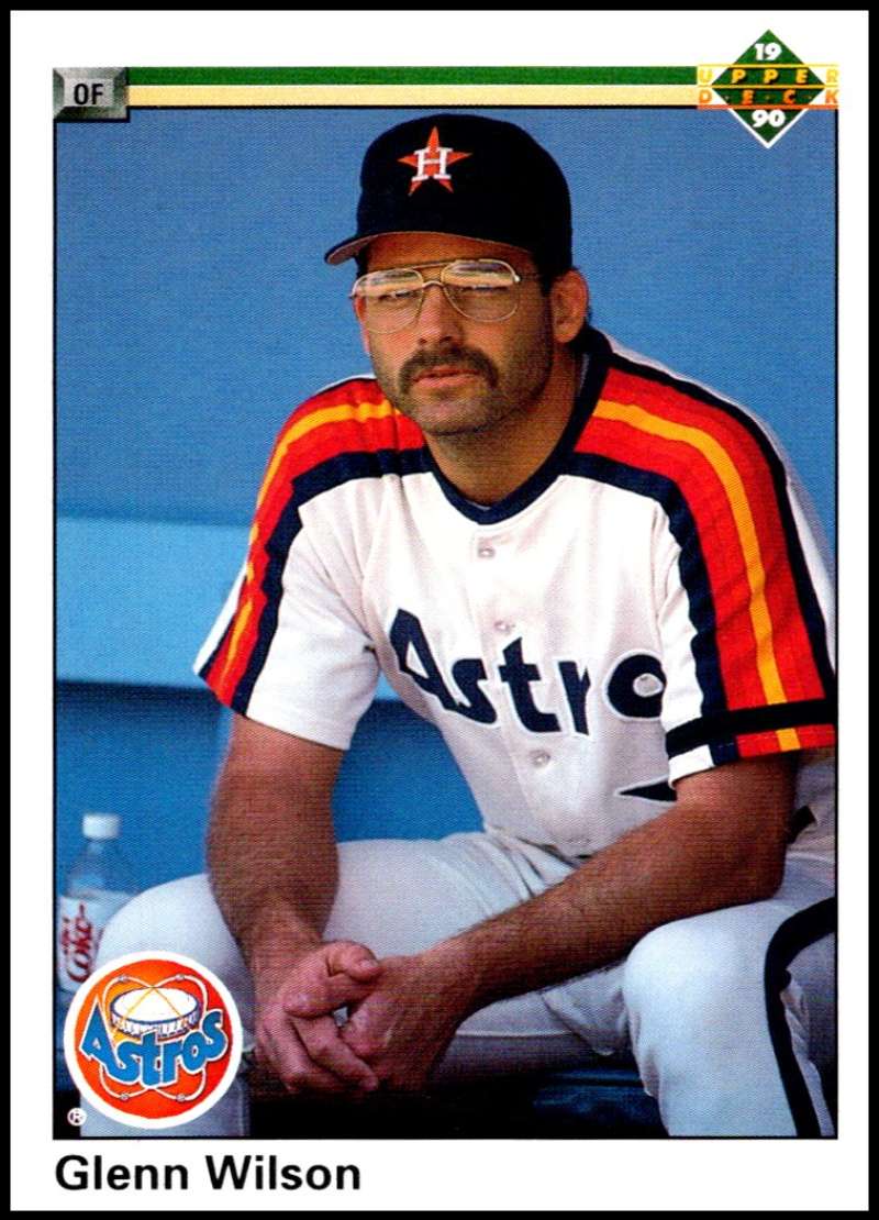 1990 Upper Deck Baseball #410 Glenn Wilson Houston Astros Image 1