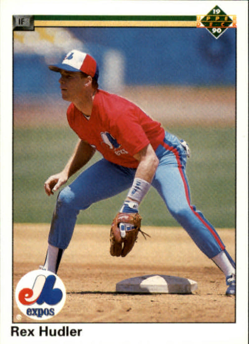 1990 Upper Deck Baseball #411 Rex Hudler Montreal Expos Image 1
