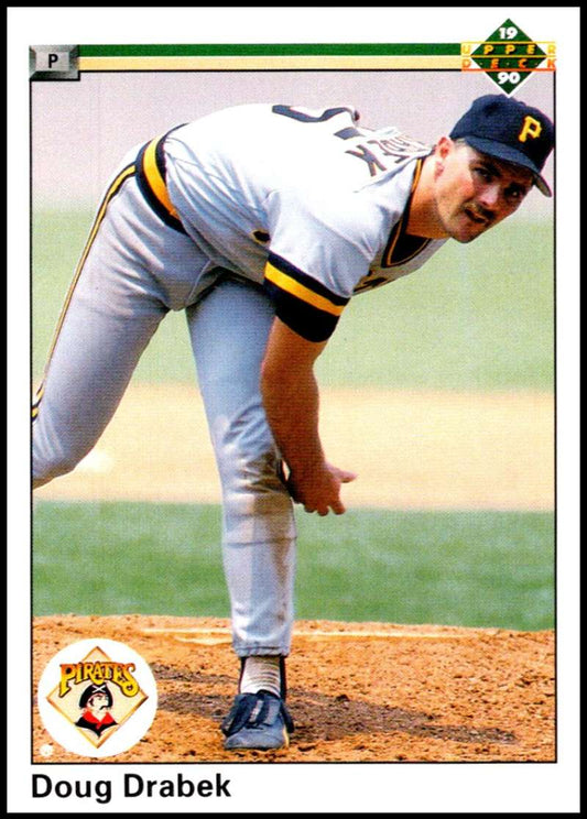 1990 Upper Deck Baseball #422 Doug Drabek  Pittsburgh Pirates  Image 1