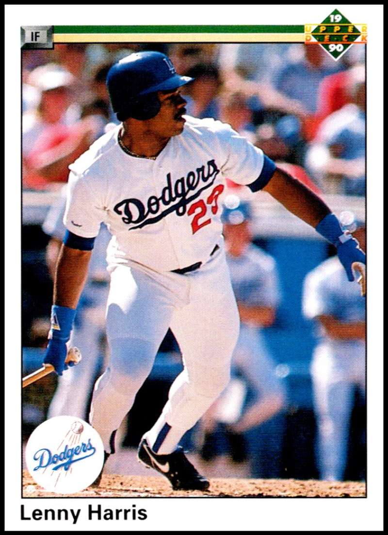 1990 Upper Deck Baseball #423 Lenny Harris UER Los Angeles Dodgers Image 1