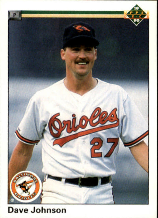 1990 Upper Deck Baseball #425 Dave Johnson  RC Rookie Baltimore Orioles  Image 1
