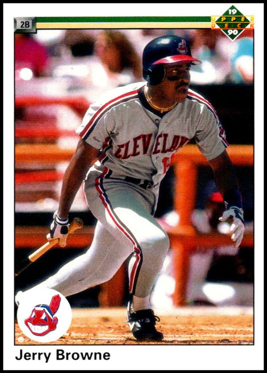 1990 Upper Deck Baseball #426 Jerry Browne  Cleveland Indians  Image 1