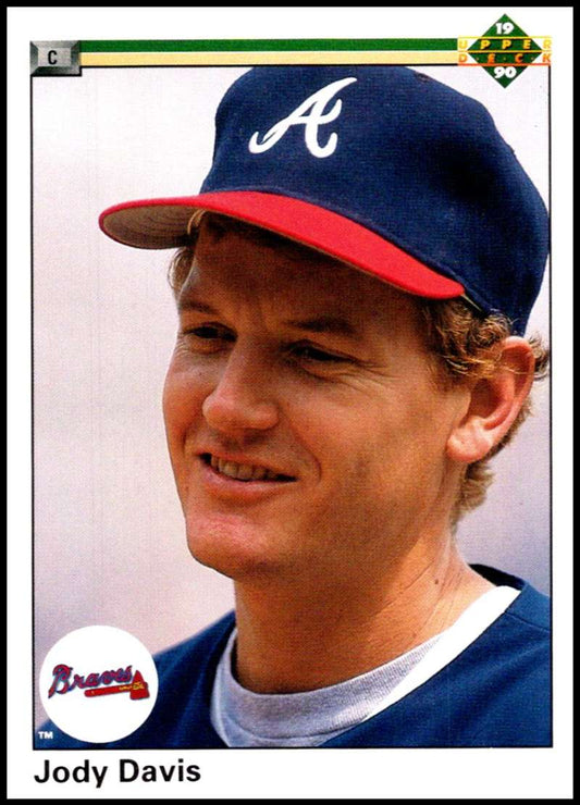 1990 Upper Deck Baseball #429 Jody Davis  Atlanta Braves  Image 1