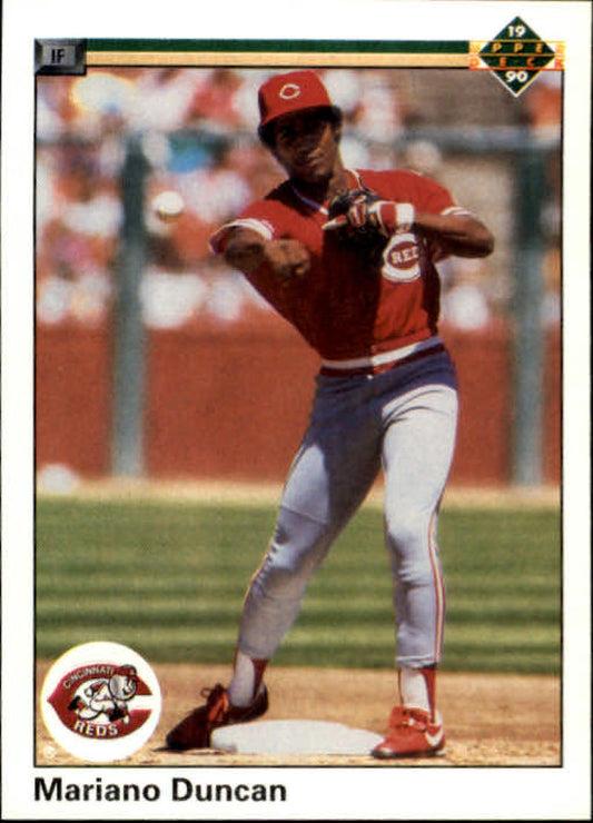 1990 Upper Deck Baseball #430 Mariano Duncan  Cincinnati Reds  Image 1