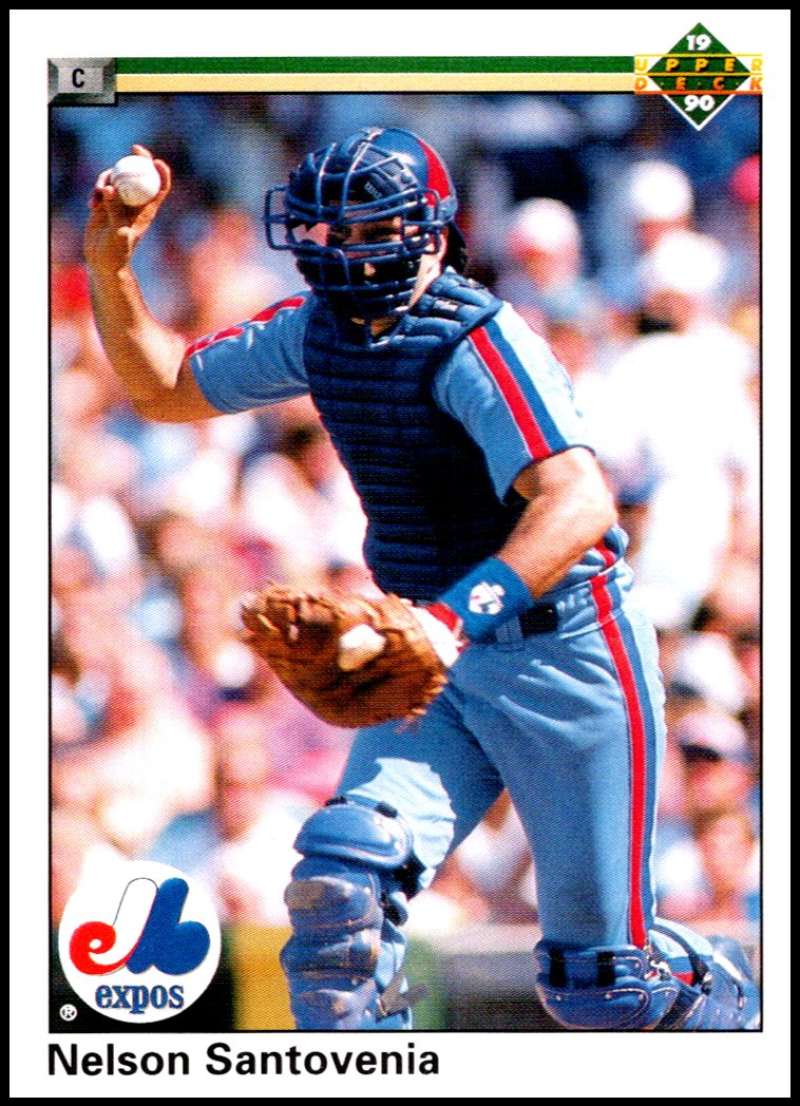 1990 Upper Deck Baseball #432 Nelson Santovenia Montreal Expos Image 1