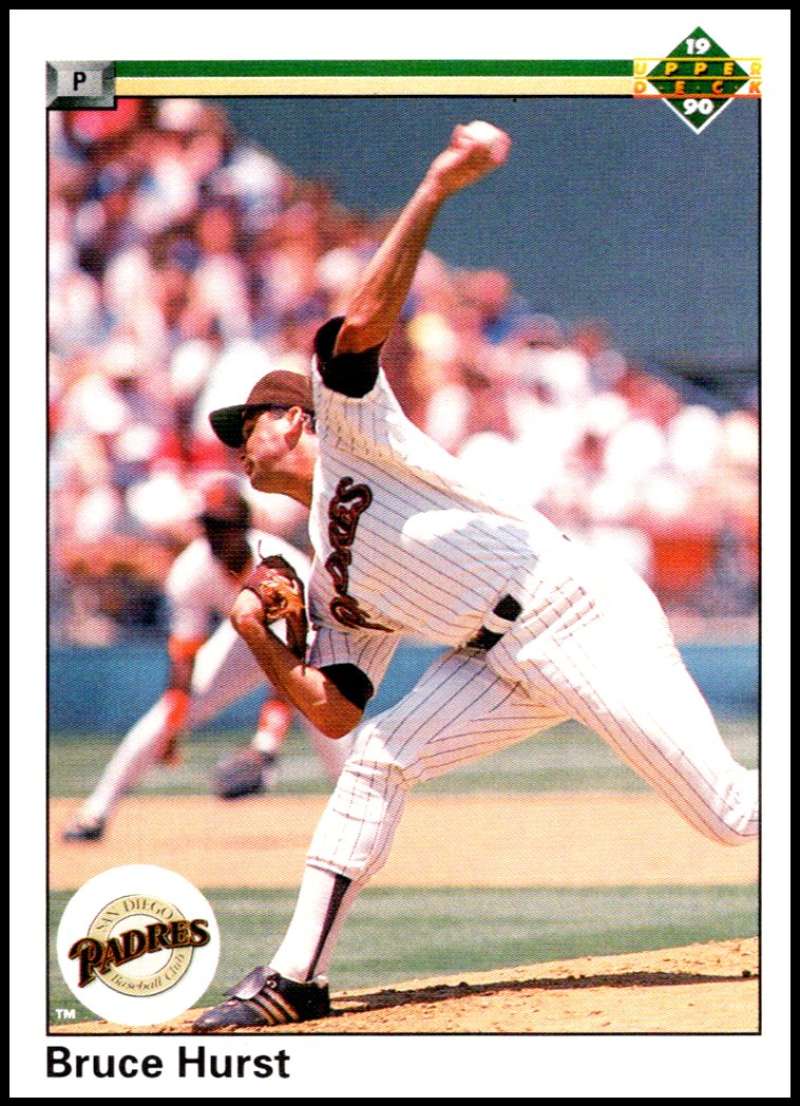 1990 Upper Deck Baseball #433 Bruce Hurst San Diego Padres Image 1