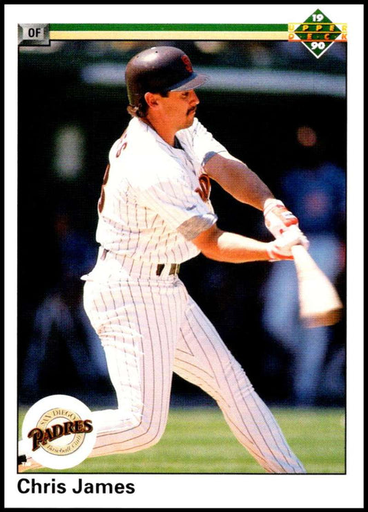 1990 Upper Deck Baseball #435 Chris James  San Diego Padres  Image 1