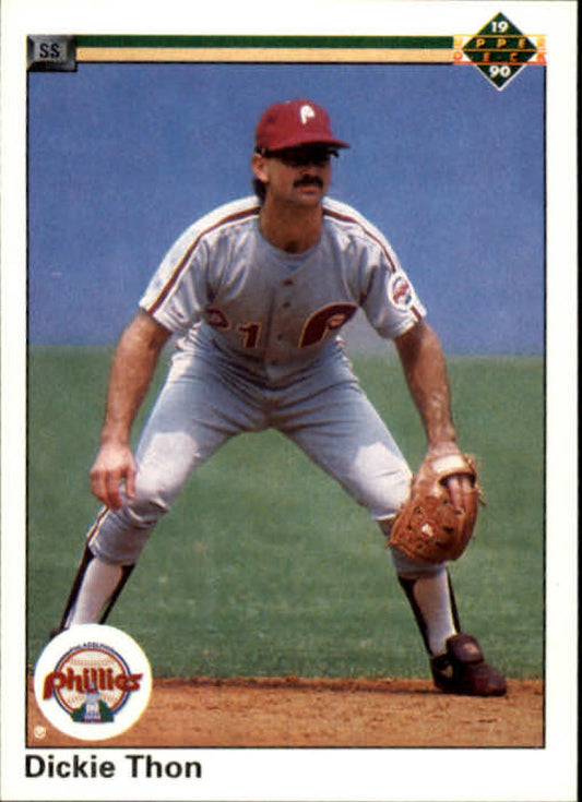 1990 Upper Deck Baseball #439 Dickie Thon  Philadelphia Phillies  Image 1