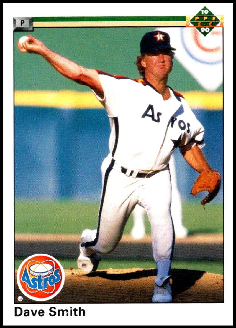 1990 Upper Deck Baseball #448 Dave Smith Houston Astros Image 1
