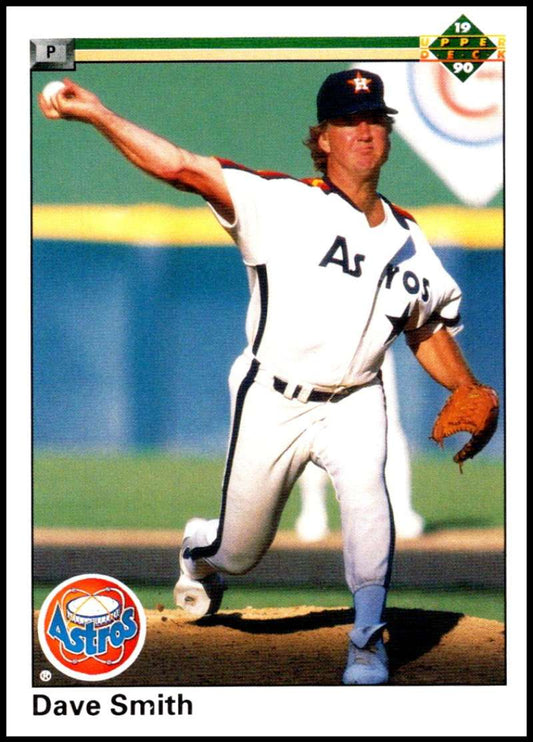 1990 Upper Deck Baseball #448 Dave Smith  Houston Astros  Image 1