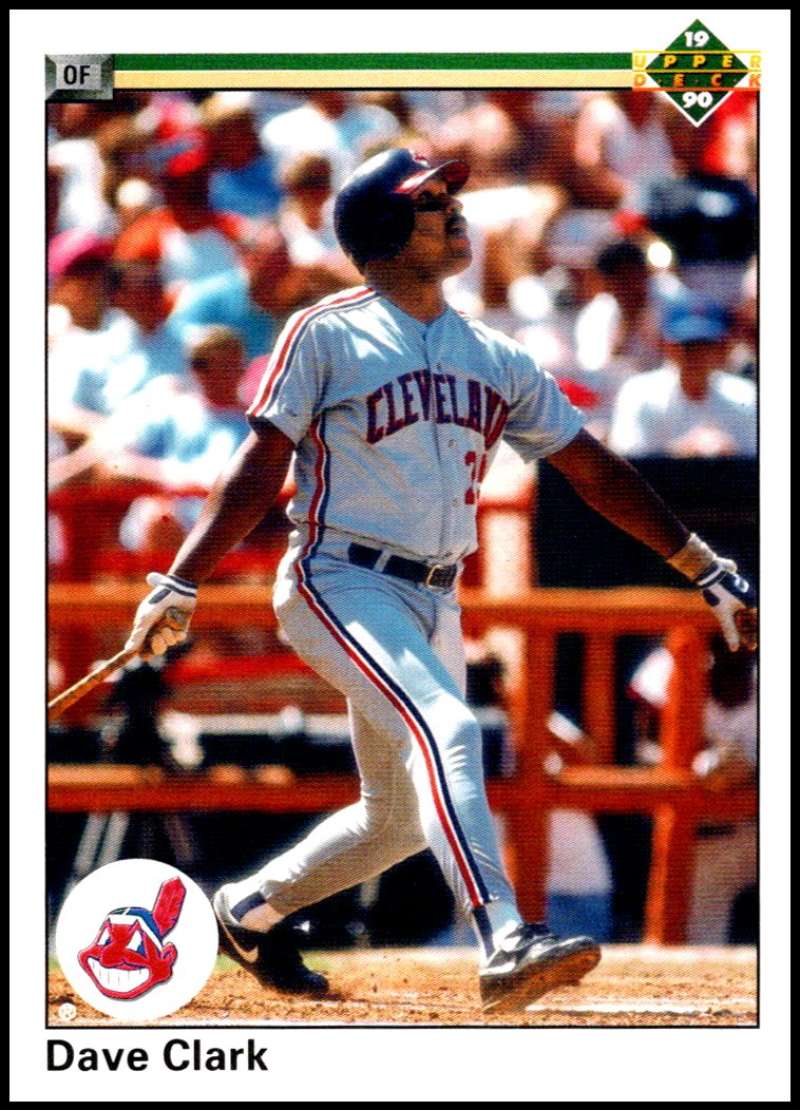 1990 Upper Deck Baseball #449 Dave Clark Cleveland Indians Image 1