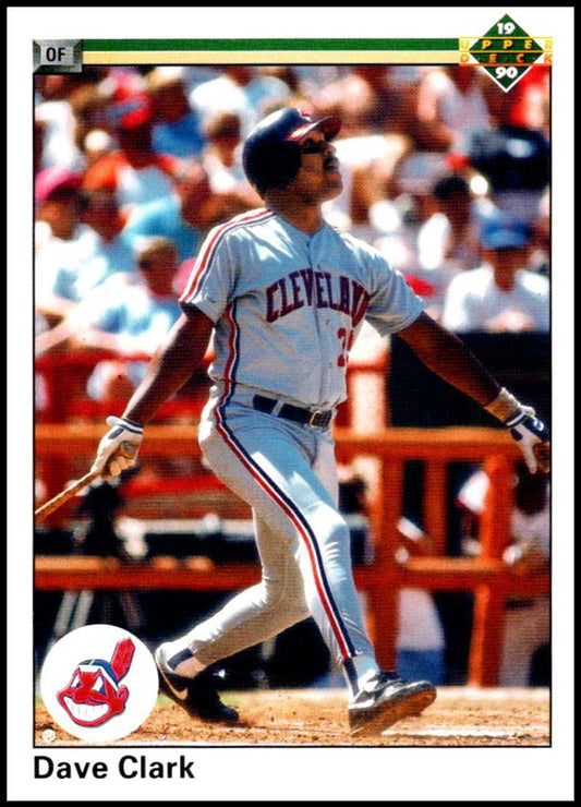 1990 Upper Deck Baseball #449 Dave Clark  Cleveland Indians  Image 1