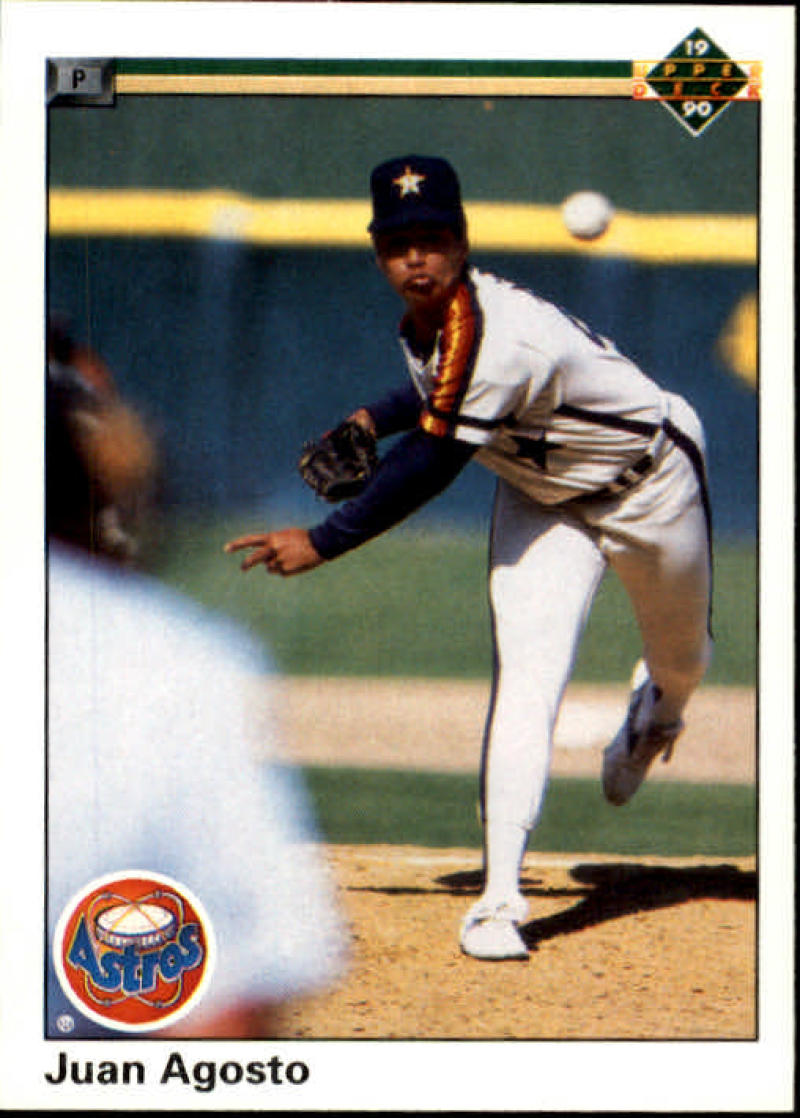 1990 Upper Deck Baseball #450 Juan Agosto Houston Astros Image 1