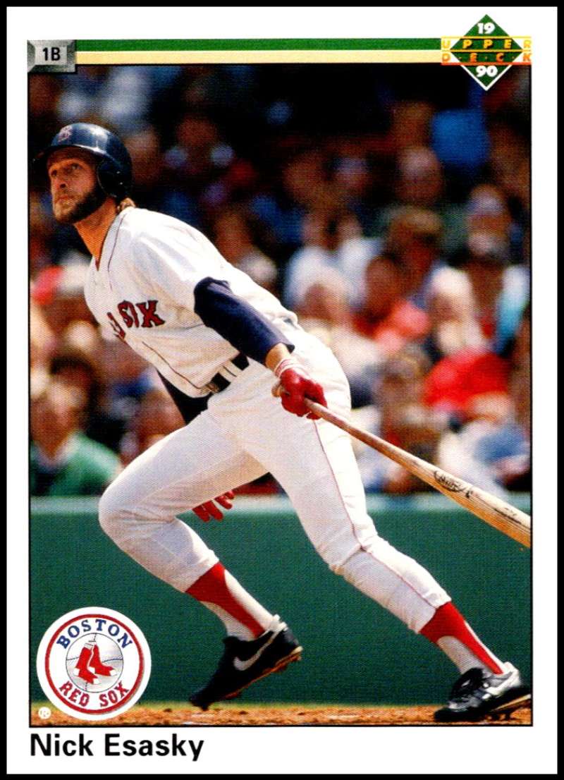 1990 Upper Deck Baseball #463 Nick Esasky Boston Red Sox Image 1