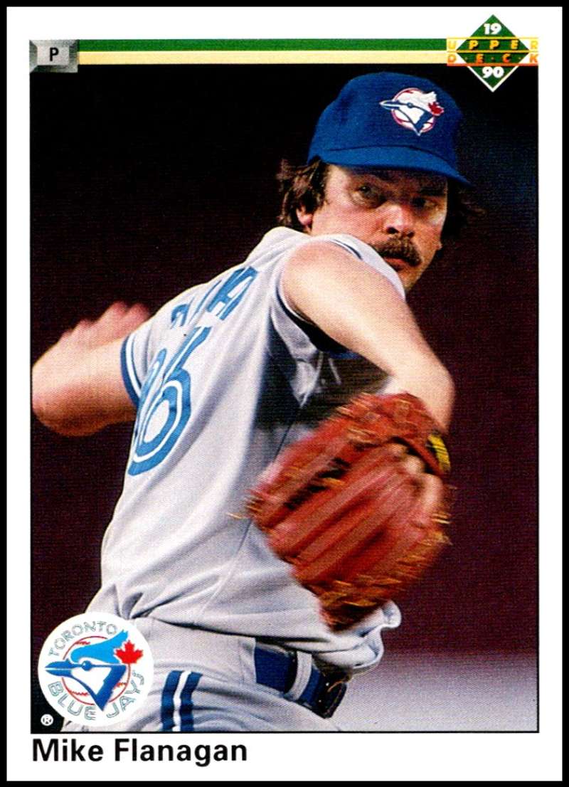1990 Upper Deck Baseball #483 Mike Flanagan Toronto Blue Jays Image 1