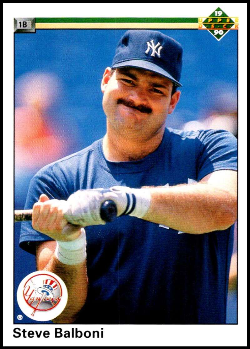 1990 Upper Deck Baseball #497 Steve Balboni New York Yankees