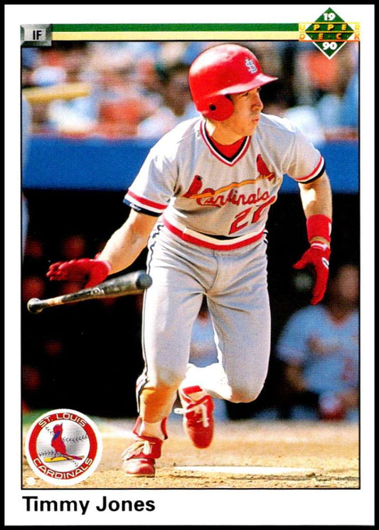 1990 Upper Deck Baseball #501 Tim Jones  St. Louis Cardinals  Image 1