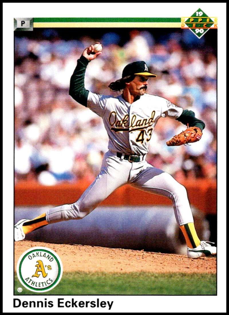 1990 Upper Deck Baseball #513 Dennis Eckersley Oakland Athletics Image 1